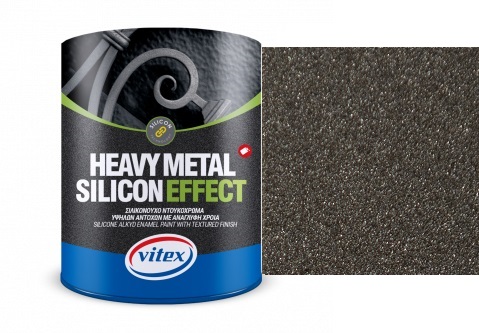 Vitex Heavy Metal Silicon Effect  - štrukturálna kováčska farba  768 Steel 0,75L